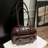 Retro High-value Underarm Bag, Commuter Fashion Soft Leather Shoulder Women's Bag