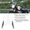 Windscreen Wind Deflector Motorcycle Suits 5 7  Round Headlights Windshield for YAMAHA(White)