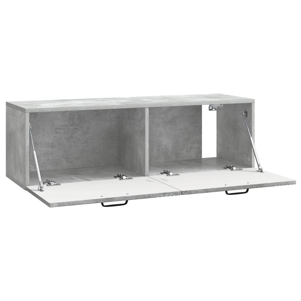 Wall Mounted TV Cabinet Concrete Grey 98 x 31 x 30 cm