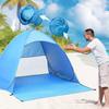 Automatic Quick-Open Beach Tent With Two Windows Foldable Camping Shelter Outdoor Sand Forest Picnic Use