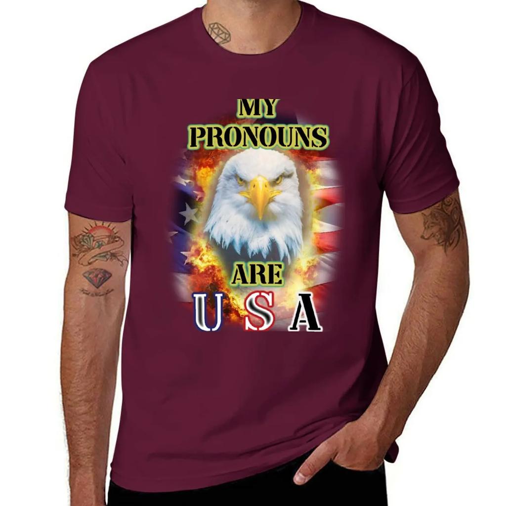 La mia pronoun sono usa Maglietta t-shirt grafica oversize felpa t-shirt uomo