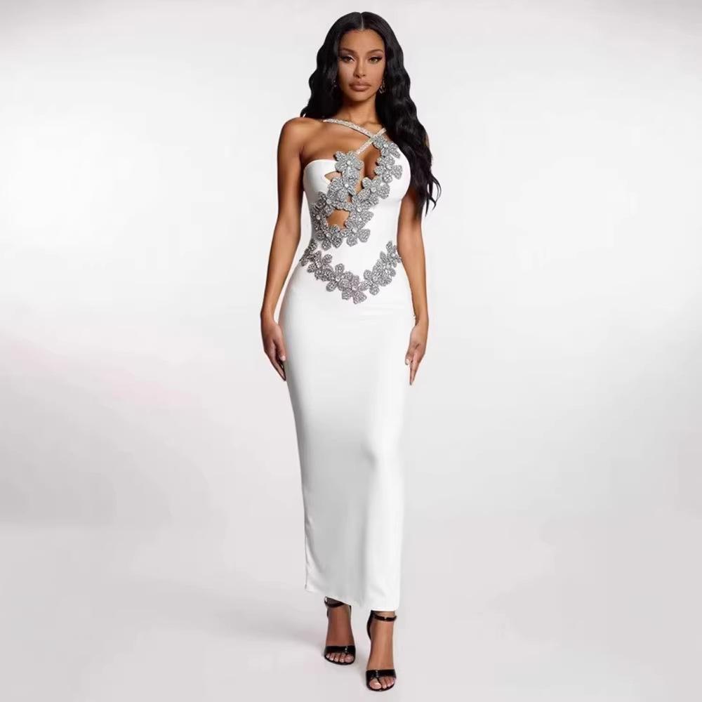 Novo Vestido de Noite Sexy Bodycon Bandagem Estilo Europeu e Americano para Comércio Exterior