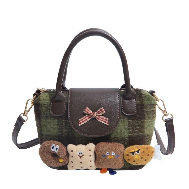 Cartoon Cute Girls Shoulder Bag Pu Material With Adjustable Strap For Daily Use