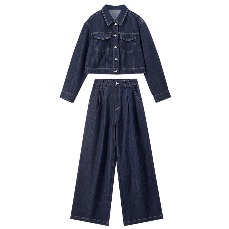 Women's Spring Denim Two-Piece Set