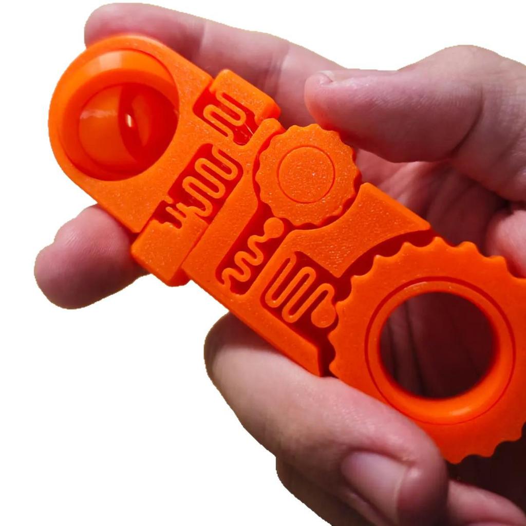 3D Printed Gear Decompression Fun Toy - 5-in-1 Desktop Decoration