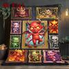 Devil Art Gallery 2D Flat Pattern Flannel Blanket, High Quality All Seasons, Home Decor, Warmth and Comfort, Perfect for Christmas Gifts.