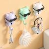 1 Pair Home Hook Organizer Cartoon Cat Style DIY Round Hook Waterproof