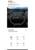 2025 Changan CS75 PLUS Ultra-thin Steering Wheel Cover, All Seasons, Blue Whale Design