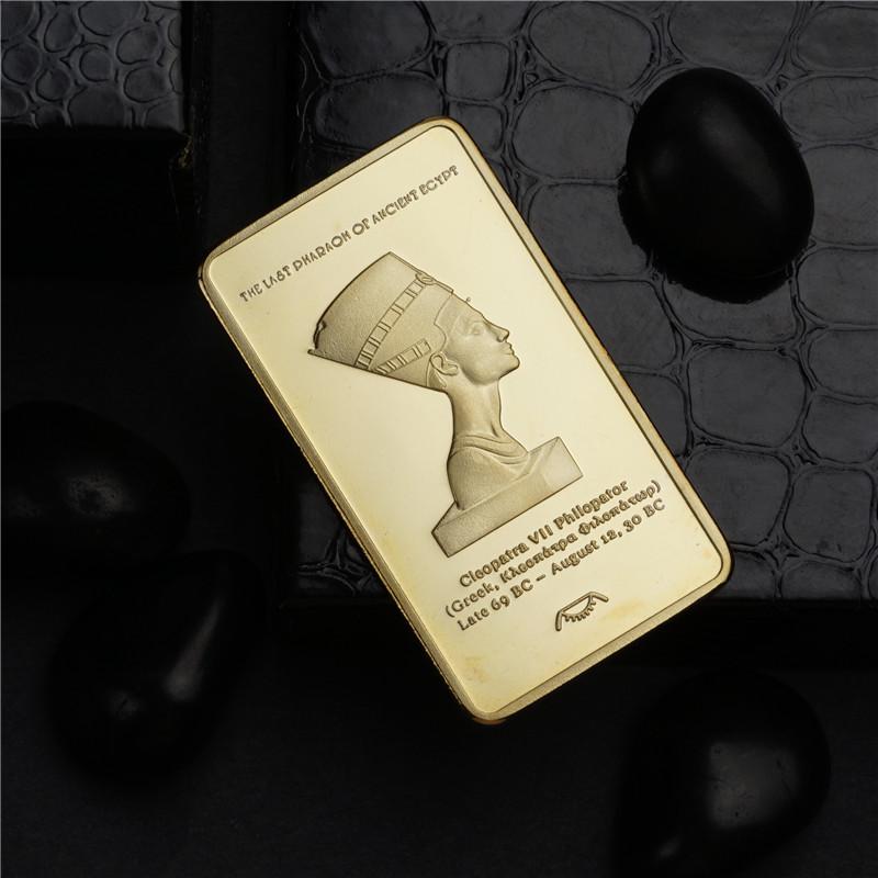 Egyptian commemorative coins, pharaoh coins, square commemorative blocks