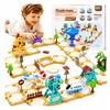 [PACZB] DIY Electric Train Puzzle Construction Set 125 Pcs Z3382