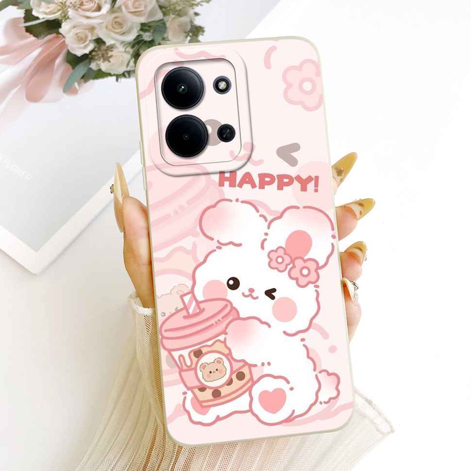 For Xiaomi Redmi 15C 4G Case Cute Couple Flower Cartoon Cover Phone Case For Xiaomi Redmi 15C Redmi15C 4G 5G Back Cover Capa