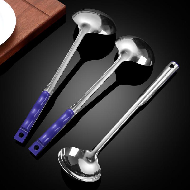 Stainless Steel Anti-Scald Hot Pot Soup Ladle with Hook