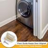 Side Jamb Mount Plastic Door Bottom Guide AntiScratch Design For Carpeted Space Easy Horizontal Adjustment 10Pieces