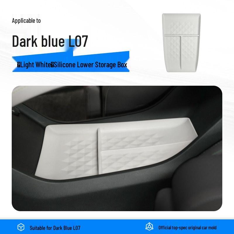 Deep Blue L07 Armrest Storage Box for Center Console - Car Interior Accessory