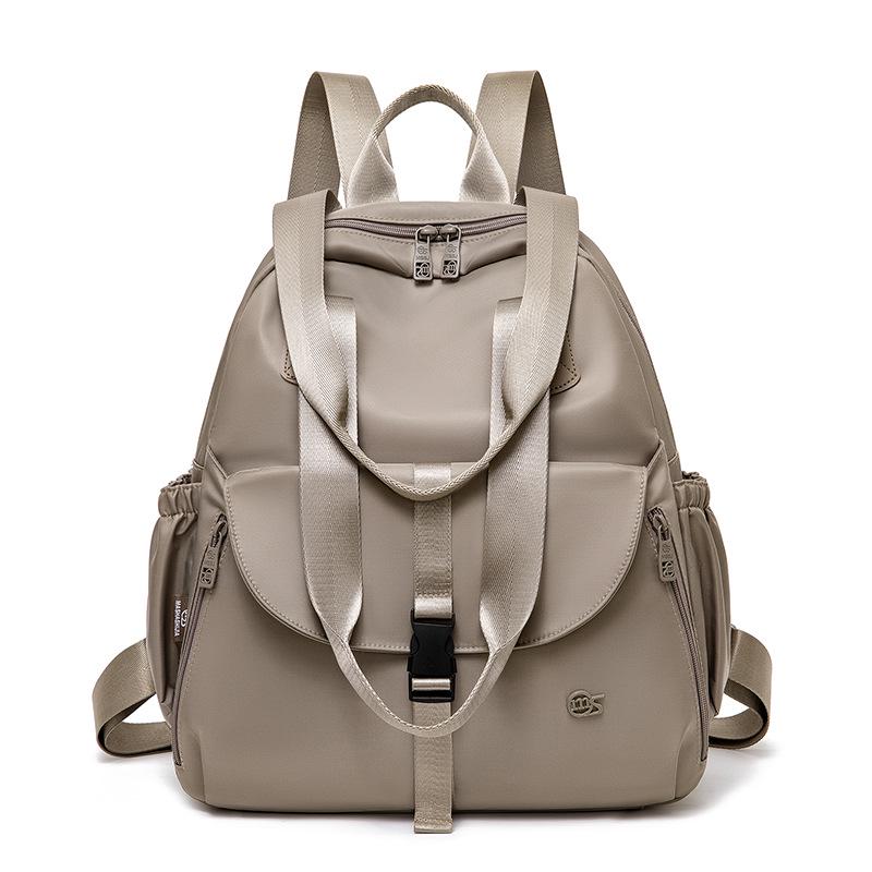 2026 Women s Oxford Cloth Backpack: Large Capacity, Multi-Compartment, Single Shoulder & Handheld Travel Bag хаки