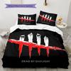 Poster Dead by Daylight Set Biancheria da Letto Trapunta Copripiumino Federe Decorazione per la Casa Regalo di Compleanno (1 * copripiumino + 2 * federa, senza nucleo)