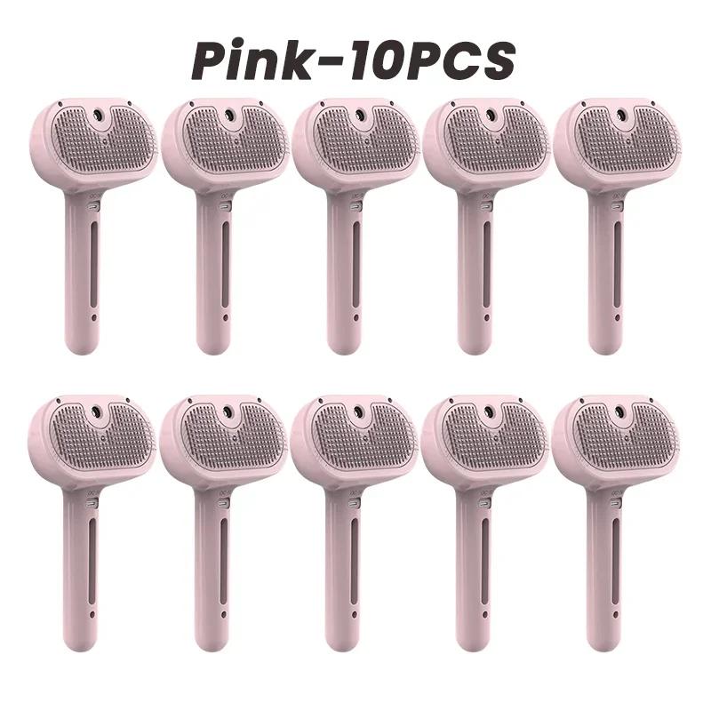 1-10PCS Painless Pet Hair Removal Comb USB Rechargeable Detangling Brush For Dogs Cats Grooming Slicker Cleaning Tool