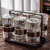 Embossed Glass Drinkware Set