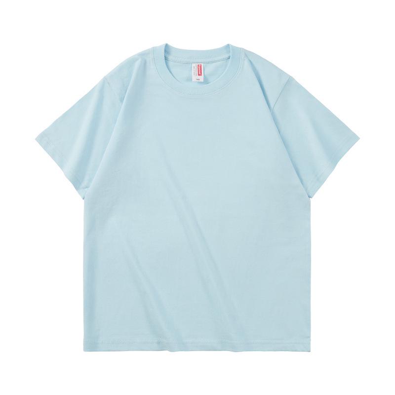 Boys' Pure Cotton School Style Short-Sleeve T-Shirt for Ages 10-14 - Summer 2025