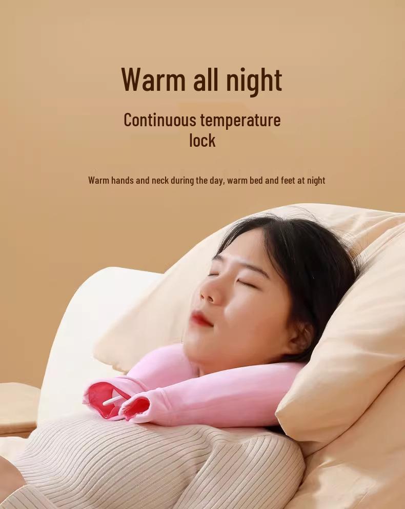 Transparent Hot Water Bottle Scarf: Neck Protector & Warm Compress