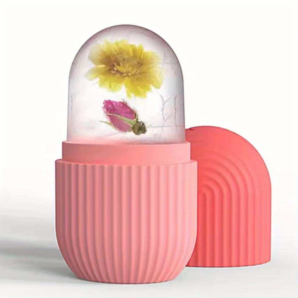 Facial Beauty Ice Grid, Silicone Roller Mold, Ice Ball Tray and Ice Cubes In One, Lifting the Skin and Soothing Acne Redness