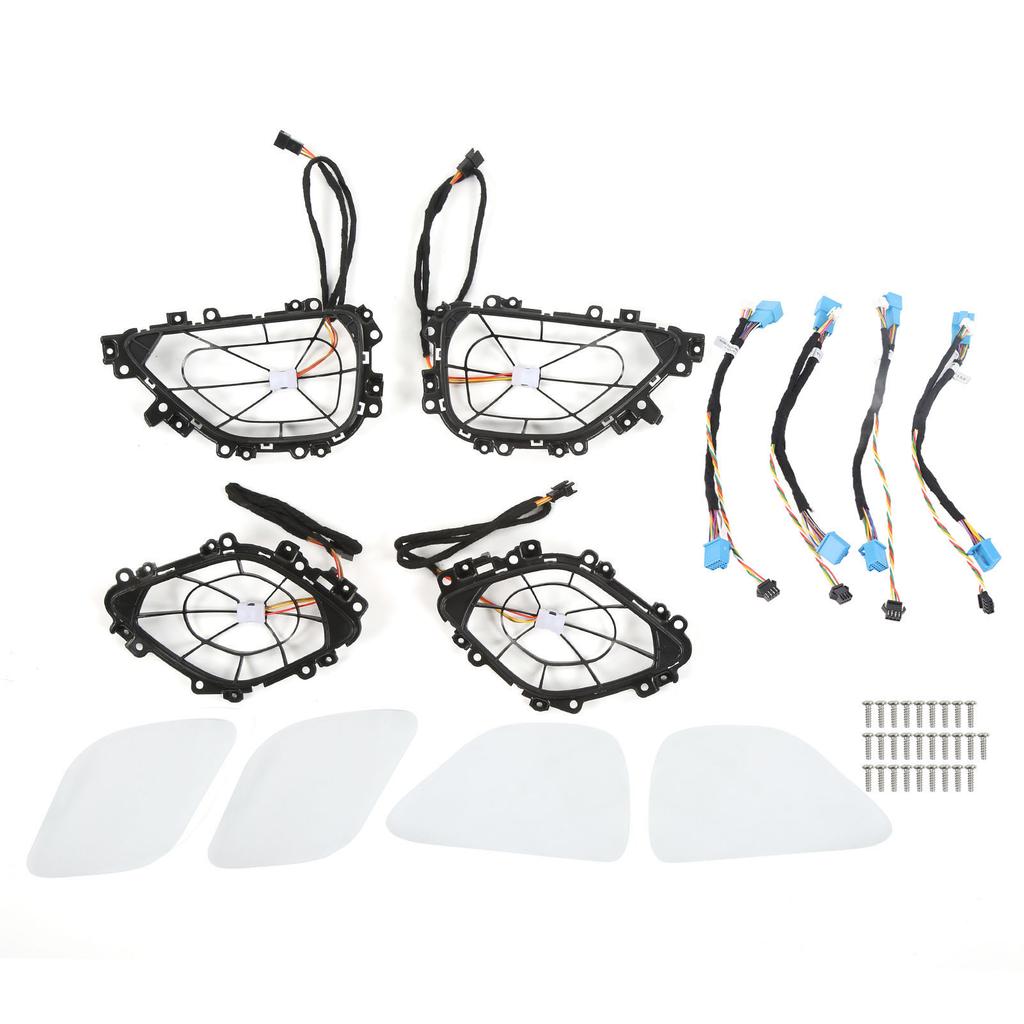 64 Color Door Midrange Speaker Bracket with LED Ambient Lighting Replacement for Mercedes Benz GLE Class W167 2020+