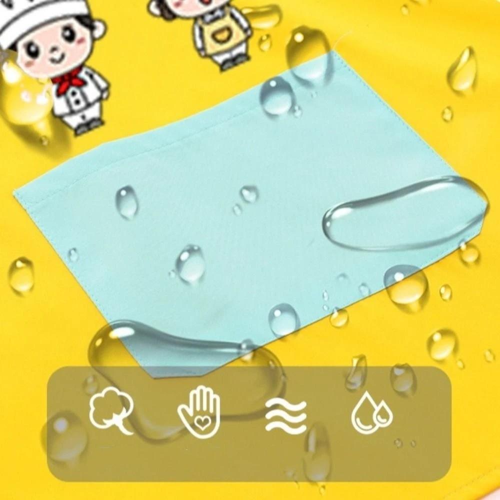 3pcs/set Cartoon Kids Painting Apron Washable Waterproof Apron Children's Apron Art Craft