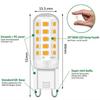Tailcas Ampoules LED G9, 5W Equivalent 50W Halogène Lampe, 15.5mm X 51mm Blanc Chaud 3000K 500LM Non Dimmable Sans Scintillement A