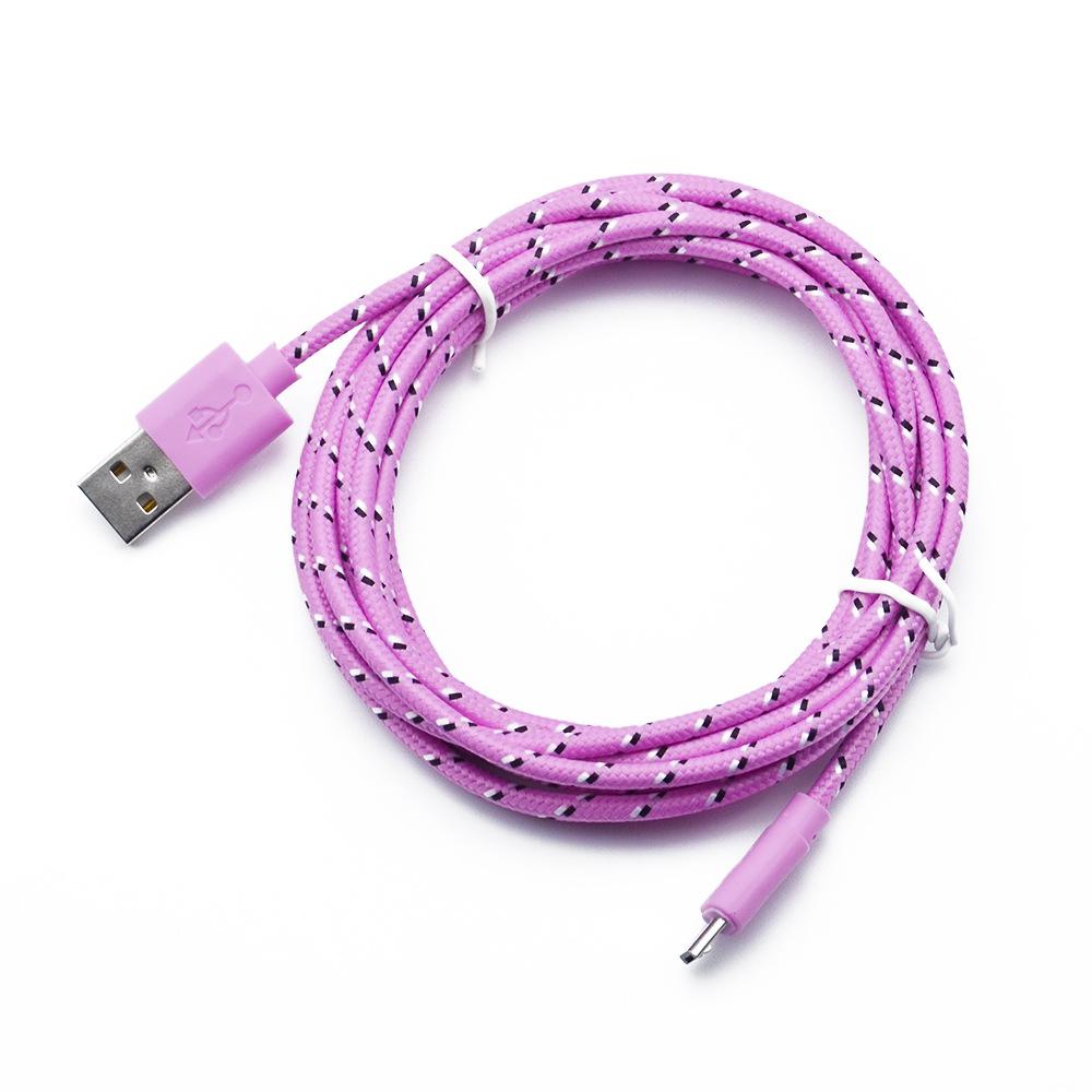 Micro USB Cable Fast Charging Data Sync USB Charger Cable For Samsung Huawei Xiaomi Android Phone Nylon Braided Microusb Cables