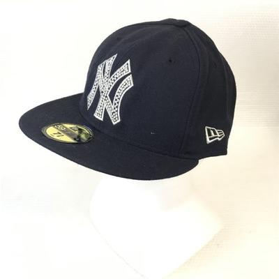 NEW ERA/Czapka MLB NY Yankees/7 5/8 61cm/Granatowa/Wyprodukowano w USA/Vintage(UŻYWANY)