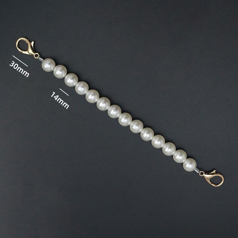 Pearl Bag Handbag Chain Carrying Short Shoulder Strap Large White Pearl Phone Chain Lanyard Diy