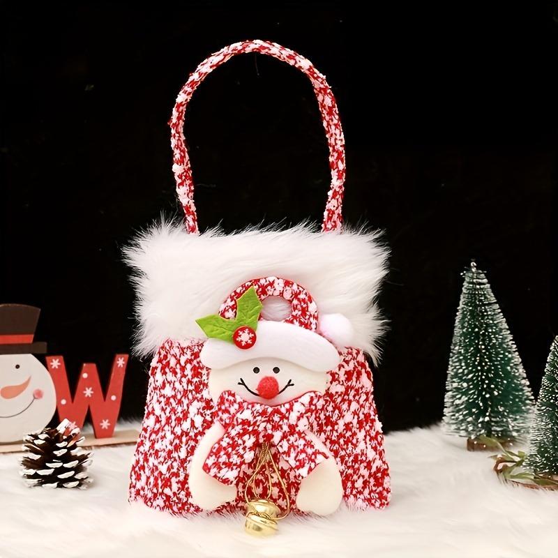 Christmas Gift Bag Simulation Santa Claus Snowman Elk Christmas Eve Gift Bag Candy Bag Packing Tote Bag Christmas Decoration