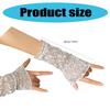 Y2K Style Lace Gloves Sheer Chiffon Sun Protection Arm Sleeves For Women Outdoor Activities And Daily Fashion