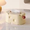 Cheese Shaped Paper Drawer Box Wall Mounted Napkin Storage Box Durable Tissue Box Holder  Tabletop