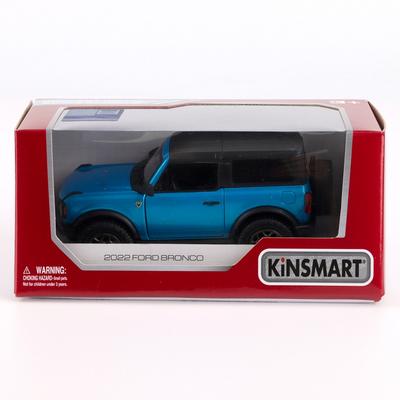 Kinsmart 2022 Ford Bronco Hardtop Die-cast Model Car, Blue (KT5438WB)
