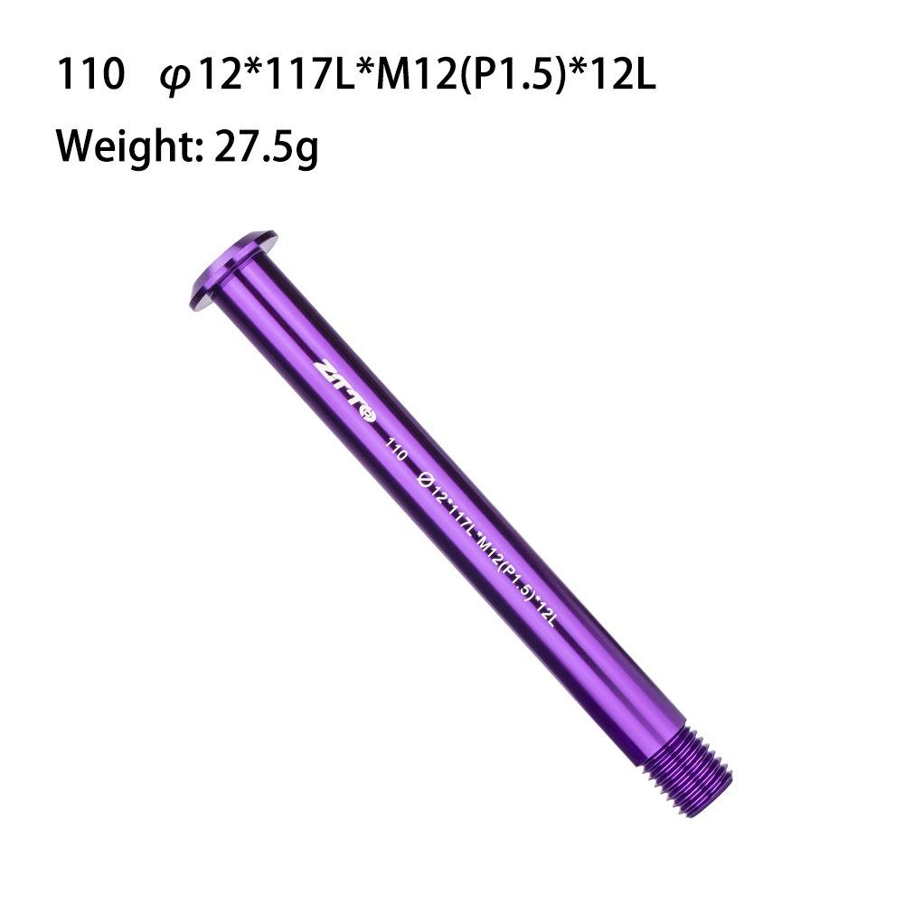 Front Fork Shaft Thru Axle M12 Thread Quick Release Skewer Durable Bicycle Thru Axle  Road Bike 12*117*M12(P1.5)*12L