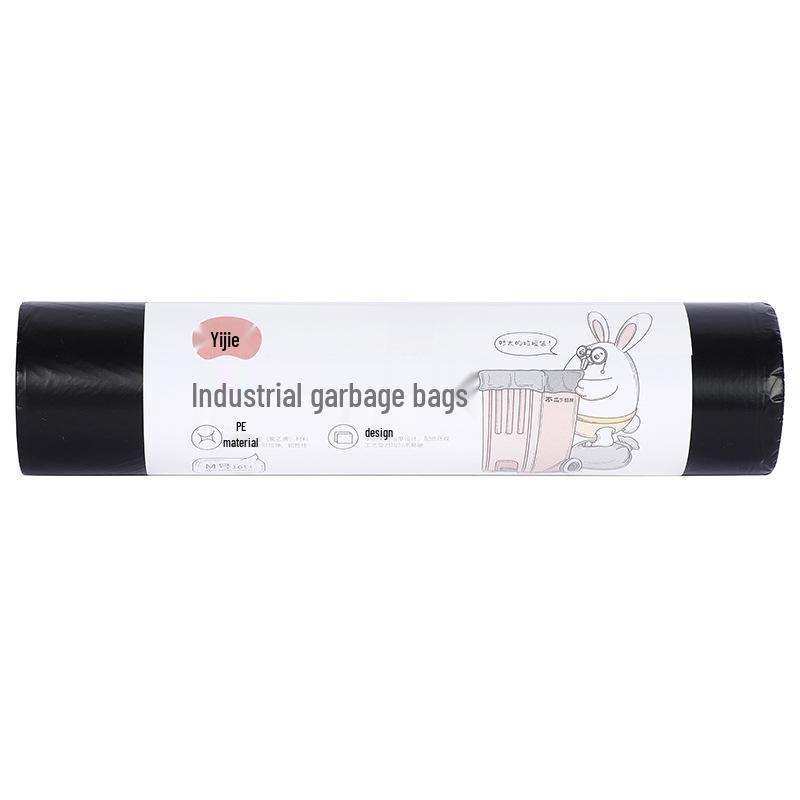 Yijie Durable Black Trash Bags - Large Capacity, Various Sizes (10 Count)