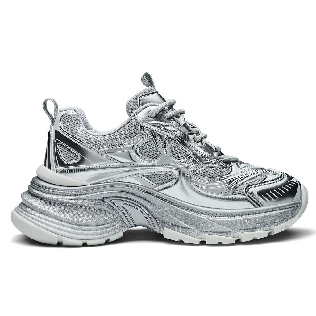 Kappa Urban Sports Back-To-Back Thick Sole Height Increasing Simple Fashion Commuting Casual Non-Slip Wear-Resistant Low-Top Dad Shoes K0F25MC39CJ-171