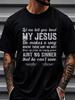 Let Me Tell You About My Jesus Christian Drippy T Shirt 1 Funny Men'S Short Sleeve Graphic Drippy T Shirt Collection Black PRPlu