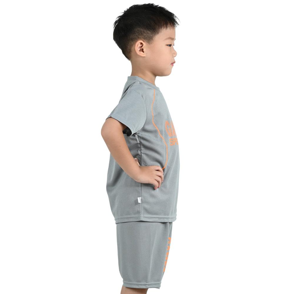 Boys Quick Dry T-Shirt Shorts Set Children Summer Athletic Breathable Running Suit 2-Piece Lightweight Sweat Comfortable