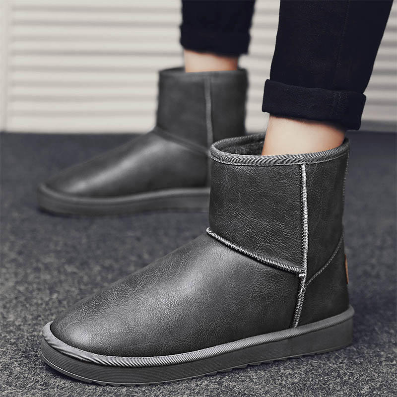 Snow boots Winter cotton shoes Fleece thickened warm fur integrated bread shoes