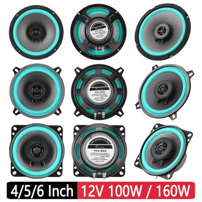 1PC 4/5/6 Inch Car Speaker 100W/160W HiFi Coaxial Subwoofer 92dB Car Audio Music Full Range Frequency Car Stereo Speaker