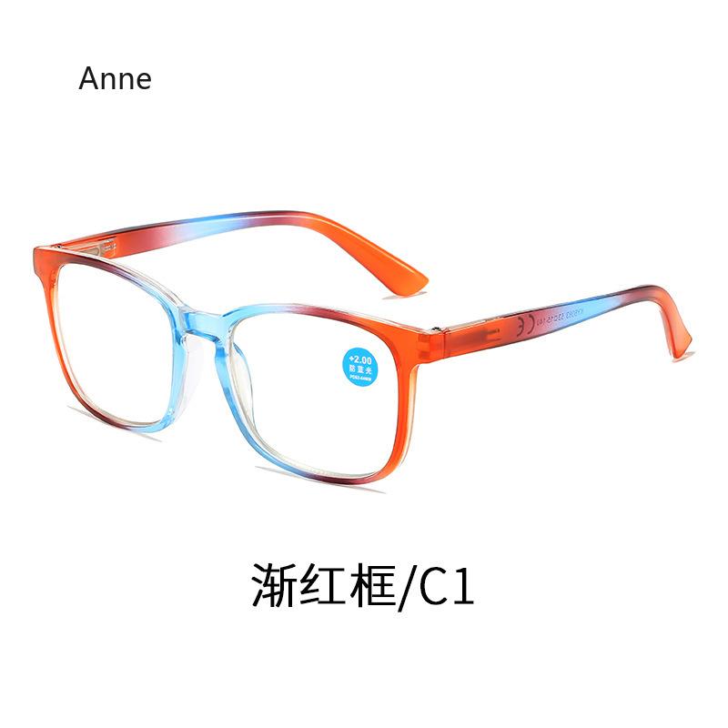 High-definition Reading Glasses Fashionable Large Frame Presbyopia Glasses for Women Anti Blue Light Far Sight Glasses