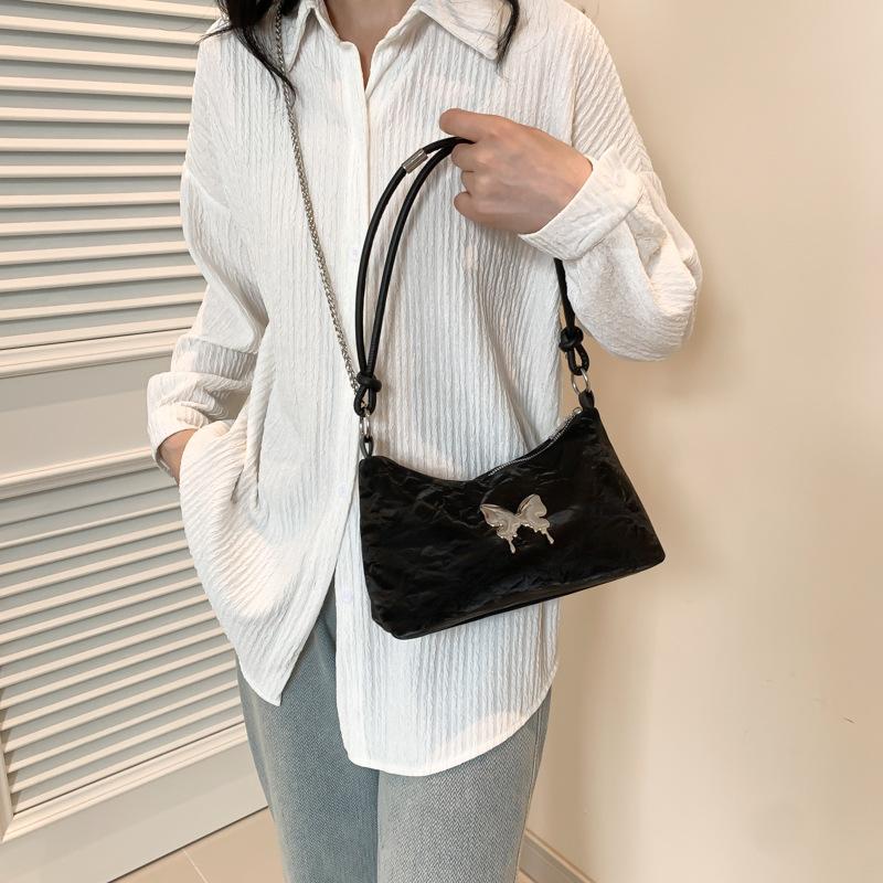 Simple Underarm Bag Beautiful One Shoulder Women's Bag Spring and Summer New Korean Style Hand-held Fashionable Bow Bag for Women