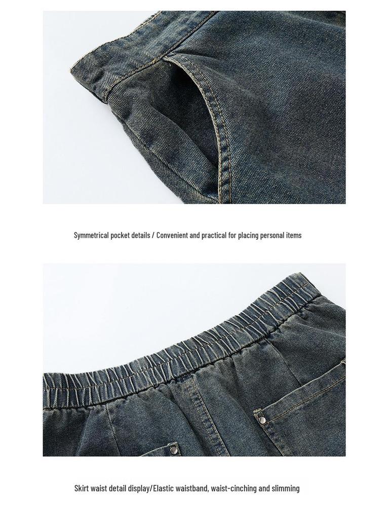 Trendy 2025 Spring Denim Jacket & Skirt Set - LU8928