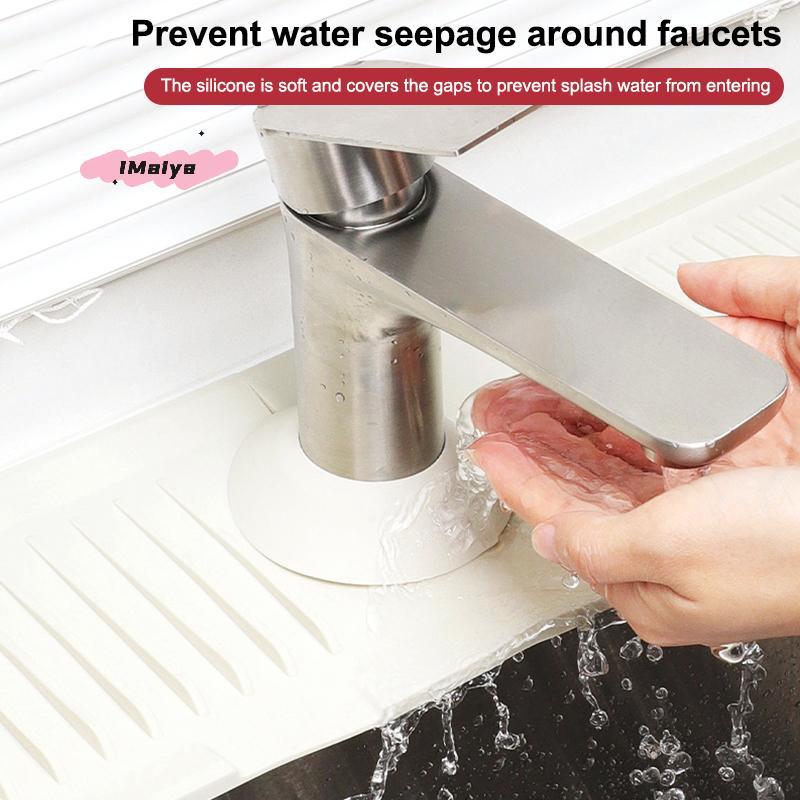 Tappetino Assorbente in Silicone per Rubinetto Cucina, Paraspruzzi per Lavello, Tappetino Protettivo per Piano di Lavoro, Tappetino Drenante per Bagno, Cucina, Accessori