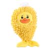 Plush Squeaky Dog Toy Mop Fish Shape Stuffed Crinkle Chew Toy for Aggressive Chewers Interactive Puppy Teeth Cleaning Toy for Small Dogs