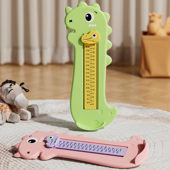 Cartoon Dinosaur Foot Measuring Device Kids Foot Length Measurement Gauge Infant Boys Girls Accurate Shoe Sizer Ruler Feet Measurer Tools