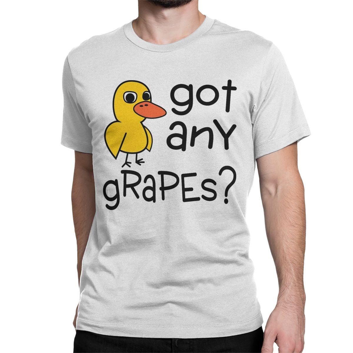 

Футболки Got Any Grapes The Duck Song, женские забавные футболки унисекс из 100% хлопка, футболка с круглым вырезом и короткими рукавами, топы с принтом унисекс 3XL