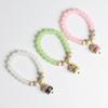 Boho Fortune Cat Charms Bracelet For Women Stretch Wire Couple Bracelet Jewelry Accessories Gifts